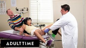 Teen Gia Dibella Gets Toy Stuck In Pussy! Doctors Visit Ends In 3-way With Stepdad!