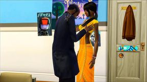 Indian stepdad offers a sum of money to his stepdaughter in exchange for a sex match - Desi old and young