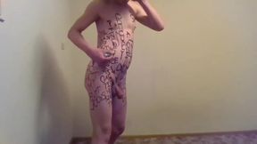 Degrading and Sex Pride Writings on My Nude Body