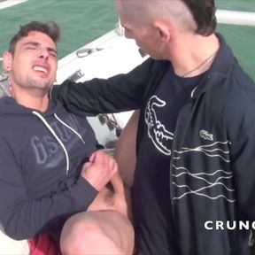 Amazing exhib in the boat on the sea