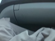 So Horny I had to fuck my boy pussy in the car