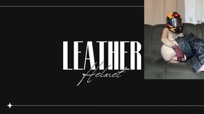orgasm and helmet and leather