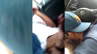 Motorista do Uber PAUZUDO e safado me botou pra mamar gostoso a pica dele