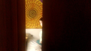 Spying on my stepsister while she is on webcam