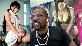 tan big breast asian girl jerking off and cumming all over the fucking place, ai generated