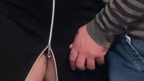 Omg!!! Stranger in Crowded Subway - Pussy Fingering