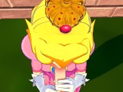 Princess Peach Fucked Against a Wall (3D Hentai)
