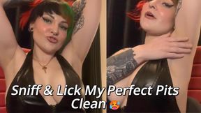 Shaved Smooth Armpit Worship JOI - Sniff & Lick My Perfect Pits Clean 🥵