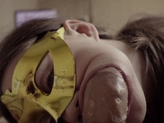 Mature brunette amateur giving a great POV blowjob