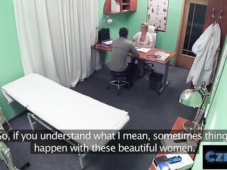 Sexy NURSE assist a patient get a giant erection (no pills required) - CZECH XXX