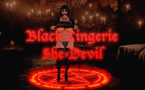 Black Lingerie She Devil