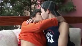 Latino innocent twink fucked  by his friend