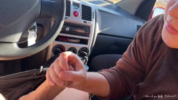 MarLyn Chenel's Quick Car Blowjob Surprise