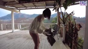 Wet-mark Wander as She Leaves a Shimmering Naughty Trail Wherever She Bares Herself 23