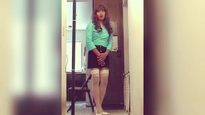 Vintage Jhazmeena in a Short Skirt