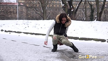 Pissed Snow by Got2Pee - where girls come to piss