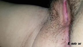 With Pleasure I Watch TV with Pussy in Front of Me