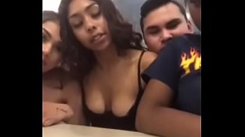 Crazy y. showing breasts at McDonald's