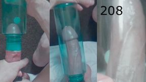 Heteroflexible K solo V208: thin slim fit muscular vascular hung older makeshift penis cock pump