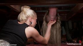 ”Titty blonde assfucking gangbang in public”