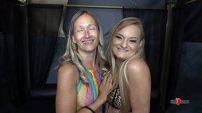 sexy milf wife nora + lina cum share creampie gangbang