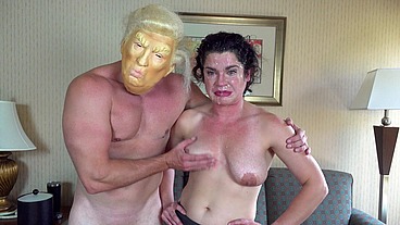 AOC parody - Throat fucked by Trump