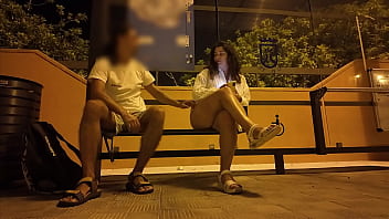 Stranger Seduced a Milf at a Bus Stop. Fucking on the street with someone else&#039_s wife