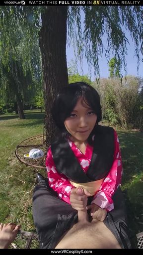 VRCosplayX Demon Slayer Mai Thai As Yaiba Makomo Became Hot And Lustful As Much As She Is Dangerous Part 1