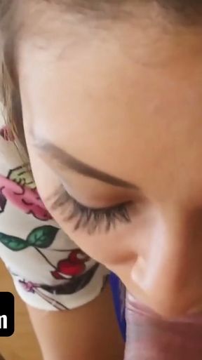 SisLovesMe - Clever Stud Makes Clumsy Stepsister Kara Faux Suck And Ride His Cock To Keep Her Secret   Clip 1