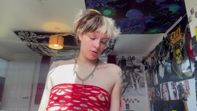 No Makeup Goth Girl Makes You Worship Her Nose in the Sun