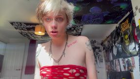 No Makeup Goth Girl Makes You Worship Her Nose in the Sun