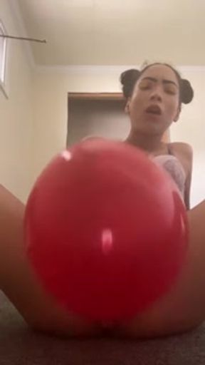 Watch me squirt from the balloon challenge