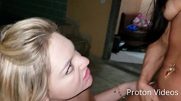 Blonde petite y. Pornstar Rafaella fucked pornstar Bianca in the ass again