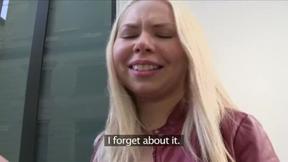 ”Russian Blonde Craves Big Stranger Meat”