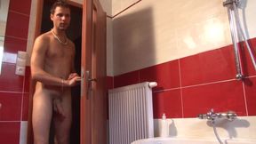 Sexy blonde gets seduced by guy with massive cock and fucks hard