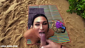 Secret Moment on the Beach: Stranger Peeks and Gets His Chance