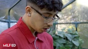 Flaxen-haired MATURE Jenna Starr smashes young stud Diego Perez