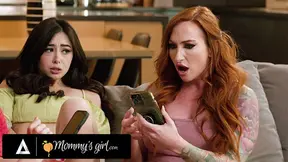 Stepmom catches daughters getting frisky with remote vibrators