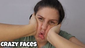 Crazy Faces with Tongue Out – Goofy Expressions, Cheek Squeezing & Silly Faces POV