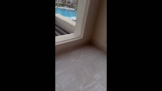 CAUGHT! Cheerleader fucks on the parents' balcony SNAPCHAT