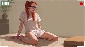 Busty anime wife gets her ass stretched by a huge BBC dildo