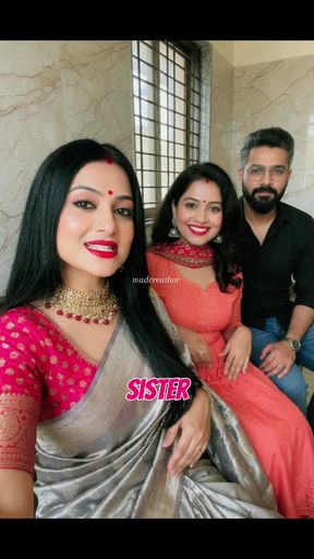 Desi cuckold gets a surprise homemade Indian threesome