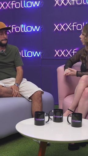 Uninhibited Podcast Assistant Surrenders Her Tight Pink Pussy Live on Air