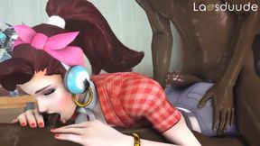 Anime Overwatch D va gets her tight ass fucked by tasty fans