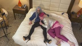 Hot Crossdressing Goddess Gets Blowjob from Trans Kelsey Masters Compilation 1