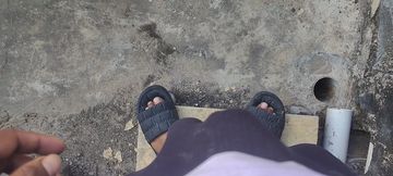 Apni bhabhi ki body aur chaddi dekh Kar land Khade karke mutthi Marne Lage chhat per