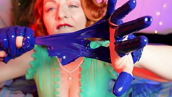 ripped old latex rubber gloves (Arya Grander)