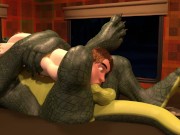 Helpful Host - Gator Dad shows human his RV