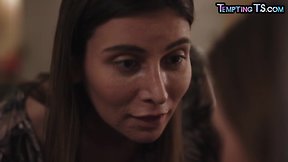 Shemale stepmom drilling dyke teeny pussy before creampie