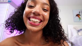 alexis tae have her freckles covered in cum after blowjob by pure bj - full hd version